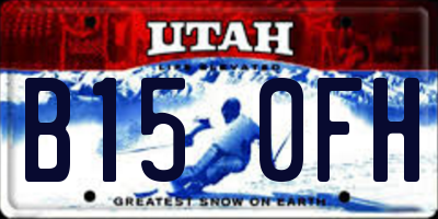 UT license plate B150FH