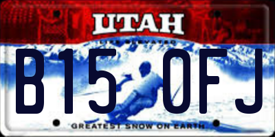 UT license plate B150FJ