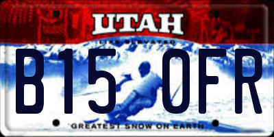 UT license plate B150FR