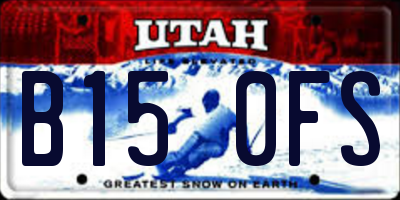 UT license plate B150FS