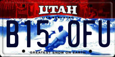 UT license plate B150FU