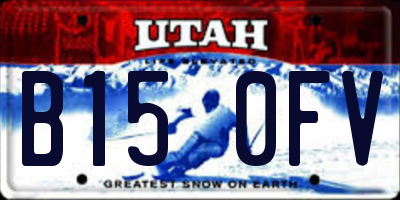 UT license plate B150FV