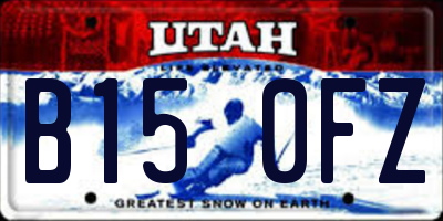 UT license plate B150FZ