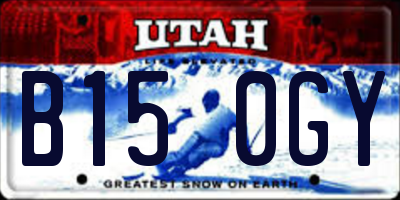 UT license plate B150GY