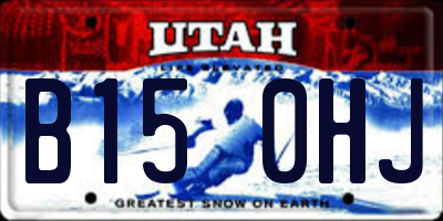 UT license plate B150HJ