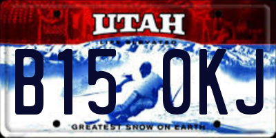 UT license plate B150KJ