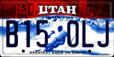 UT license plate B150LJ