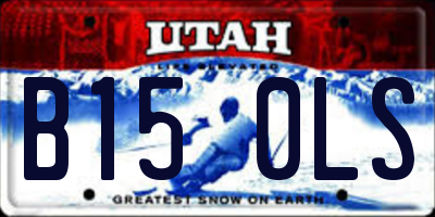 UT license plate B150LS