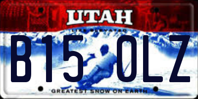 UT license plate B150LZ