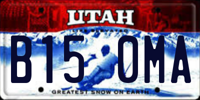 UT license plate B150MA
