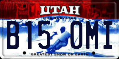 UT license plate B150MI