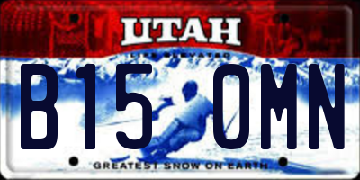 UT license plate B150MN