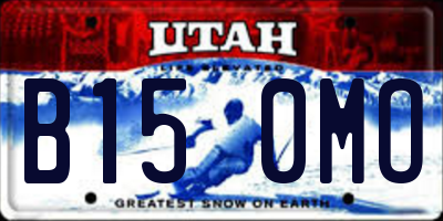UT license plate B150MO