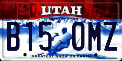 UT license plate B150MZ