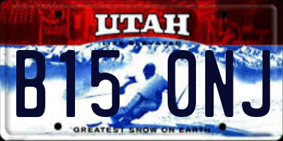 UT license plate B150NJ