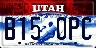 UT license plate B150PC