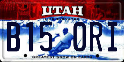 UT license plate B150RI