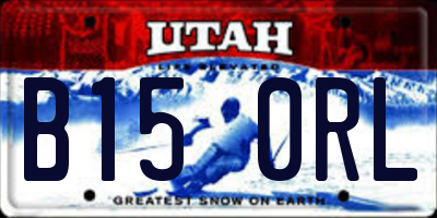 UT license plate B150RL