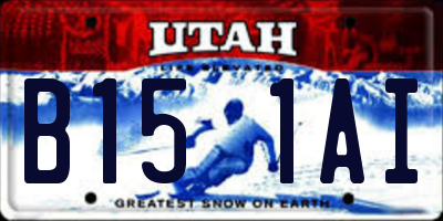 UT license plate B151AI