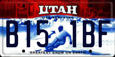 UT license plate B151BF
