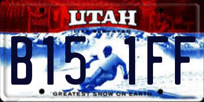 UT license plate B151FF
