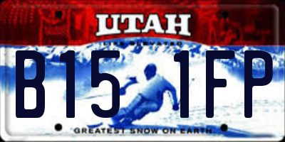 UT license plate B151FP