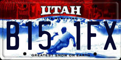 UT license plate B151FX