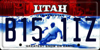 UT license plate B151IZ