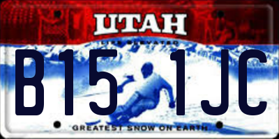 UT license plate B151JC