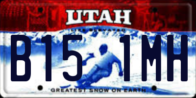 UT license plate B151MH