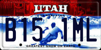 UT license plate B151ML