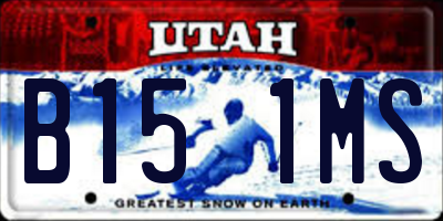 UT license plate B151MS