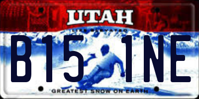 UT license plate B151NE