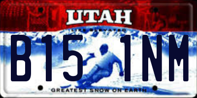 UT license plate B151NM