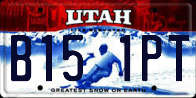 UT license plate B151PT