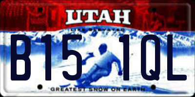 UT license plate B151QL