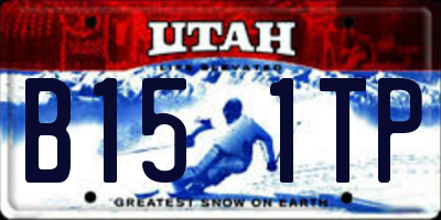 UT license plate B151TP