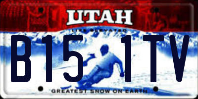 UT license plate B151TV