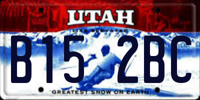 UT license plate B152BC