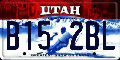 UT license plate B152BL