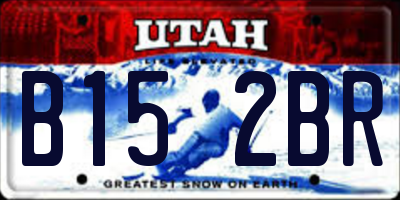 UT license plate B152BR