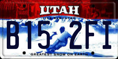 UT license plate B152FI