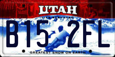 UT license plate B152FL