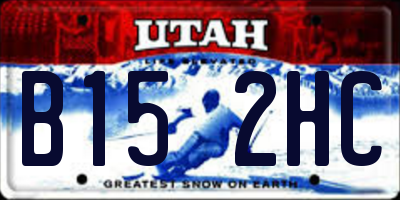 UT license plate B152HC