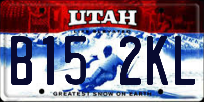 UT license plate B152KL