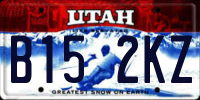 UT license plate B152KZ