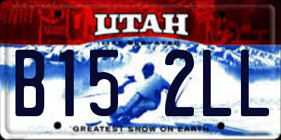 UT license plate B152LL
