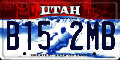UT license plate B152MB