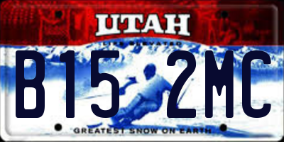 UT license plate B152MC