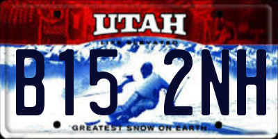 UT license plate B152NH